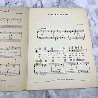 How Can I Leave Thee C. Cramer Henry Busse 1936 Sheet Music TK2-SM