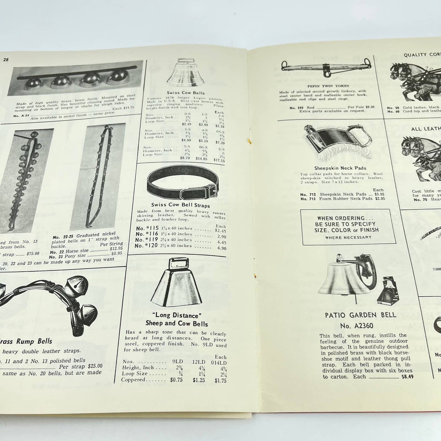 1971 Detweiler’s Harness Shop Catalog Hazleton Iowa TE7