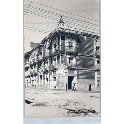 Casa Del Alfinique Pue Mexico - Original RPPC Postcard TJ7-MP