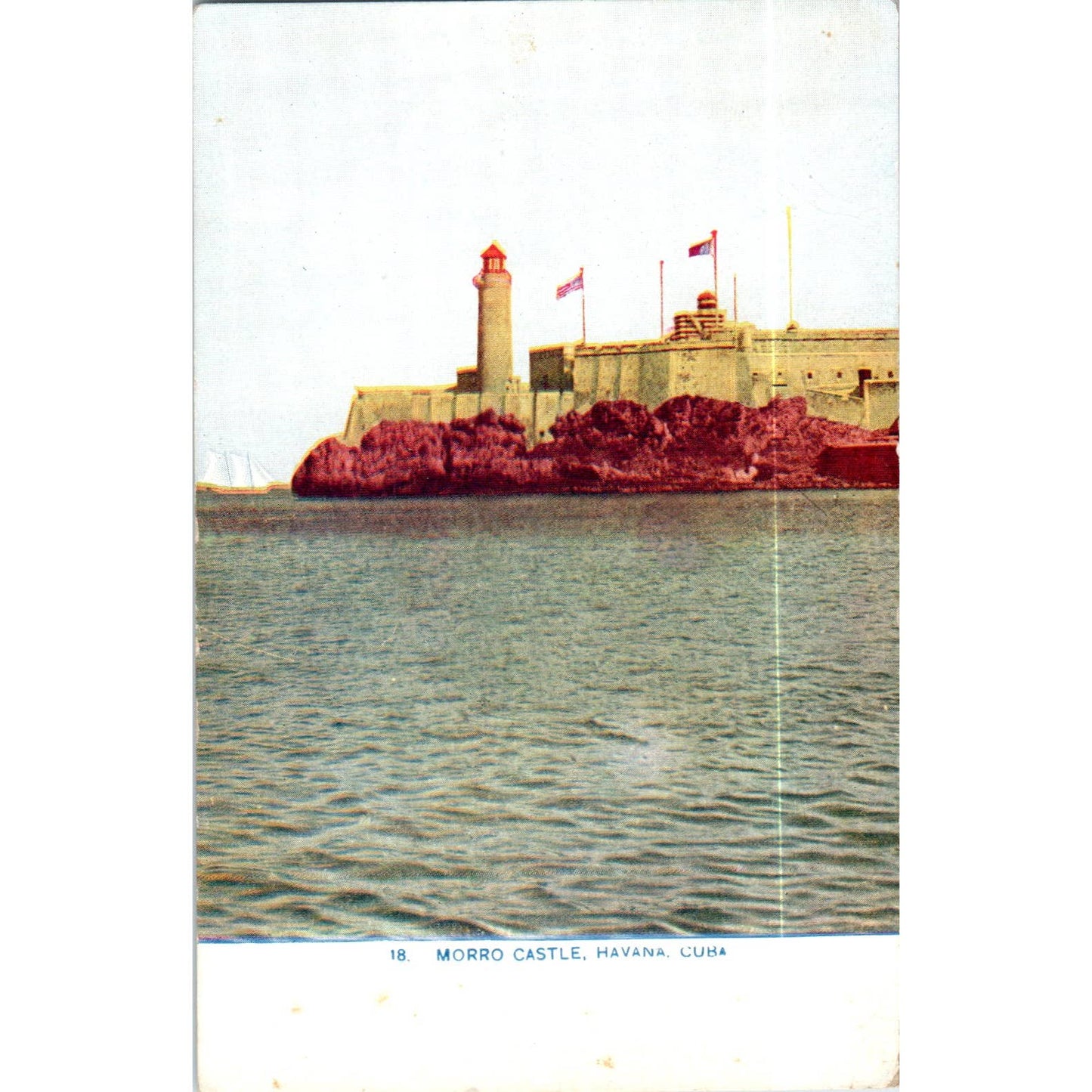 Morro Castle Havana Cuba Original Postcard TK1-P16