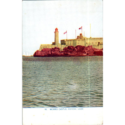 Morro Castle Havana Cuba Original Postcard P3-1