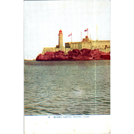Morro Castle Havana Cuba Original Postcard P3-1