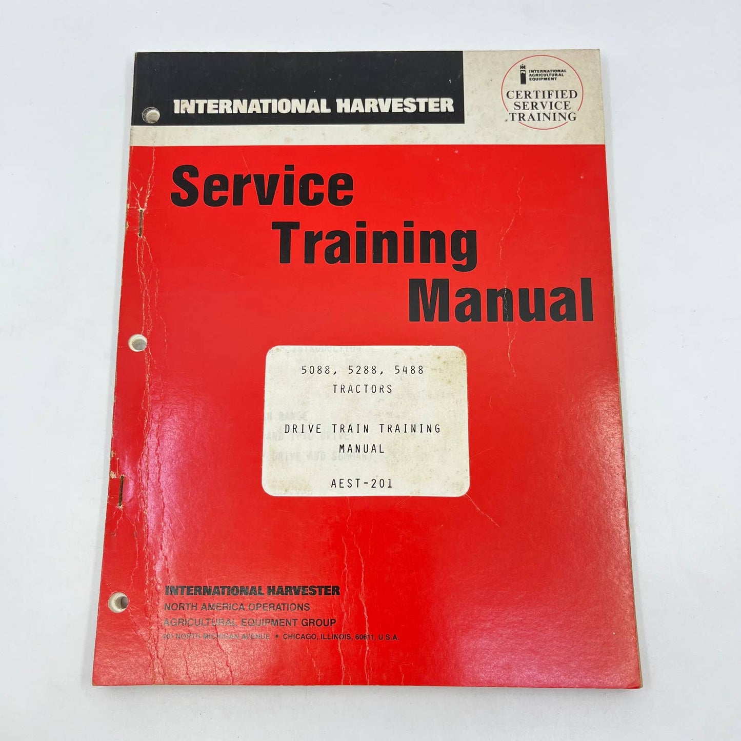 International Harvester Service Training Manual 5088 5288 5488 Tractors TF8-2
