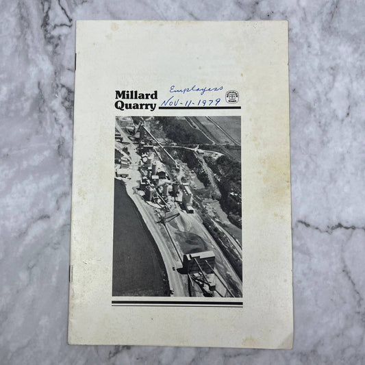 1979 H.E. Millard Quarry Employee Open House Promo Booklet TI6