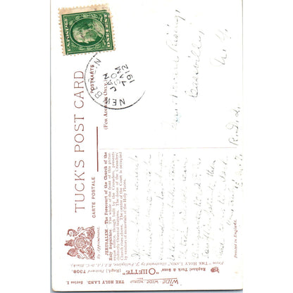 Jerusalem Church of the Holy Sepulchre Raphael Tuck Oilette Postcard P3-2