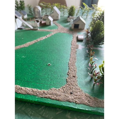 HUGE Vintage Handmade Farmstead Working Farm Miniature Scale Diorama