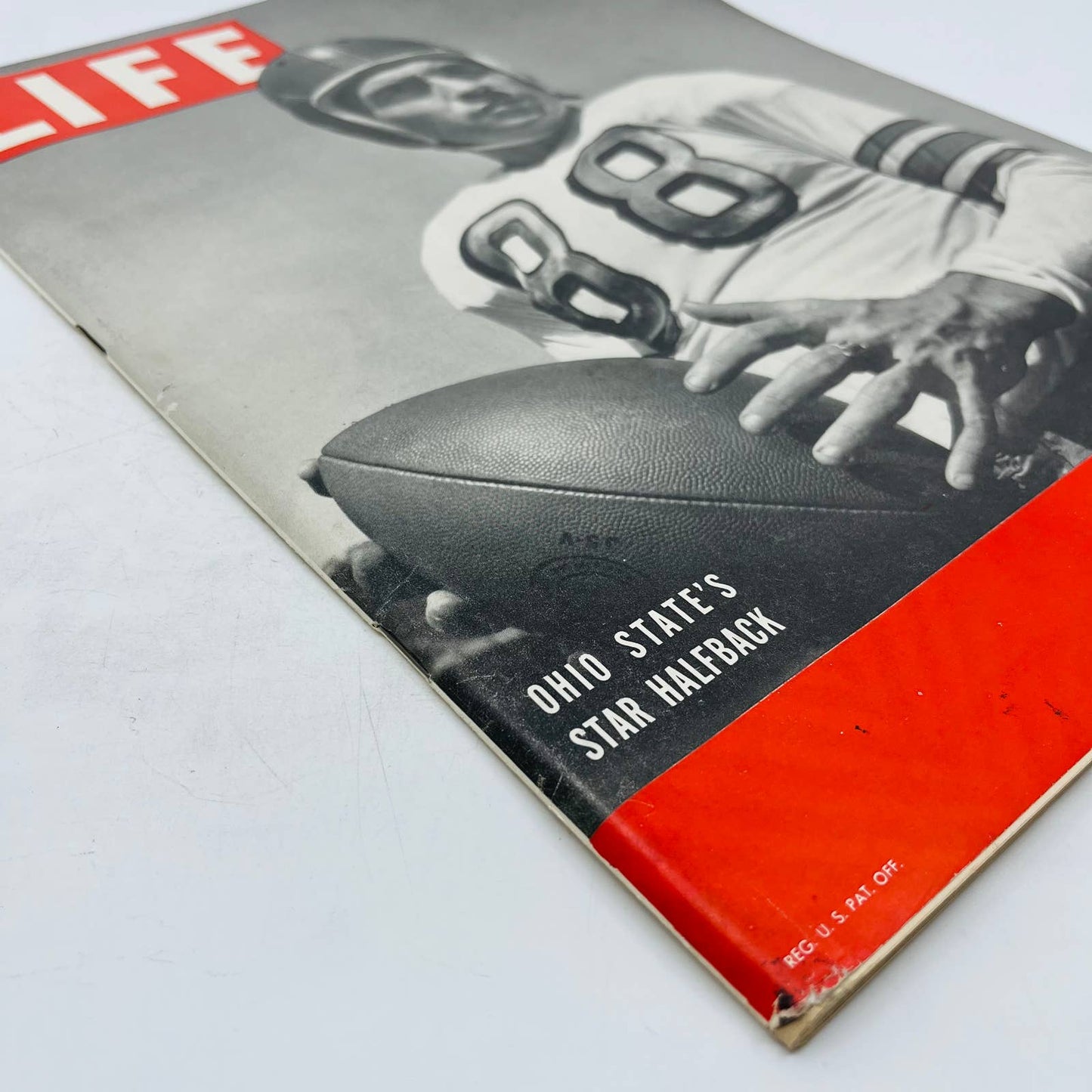 Life Magazine Oct 22 1945 MacArthur & Hirohito Meet, Trap for a Nazi, Ohio State