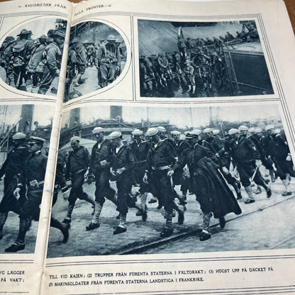 Rare WWI Swedish Magazine: War Pictures From All Fronts September 1917 B1