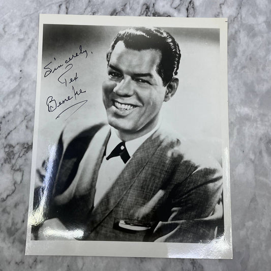 Tex Beneke Autograph Photo 8x10 Musician Film Signed Band Leader FL5-2
