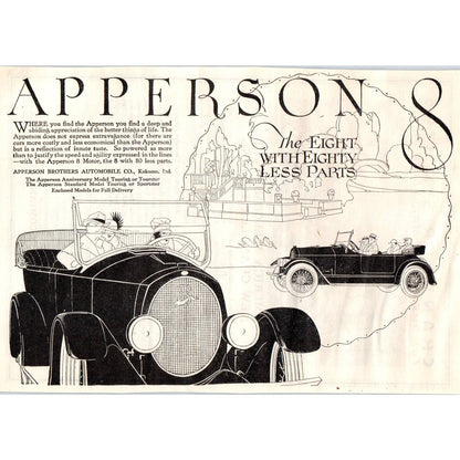 c1920 Harper's Magazine Ad - Apperson 8 Automobile EA3