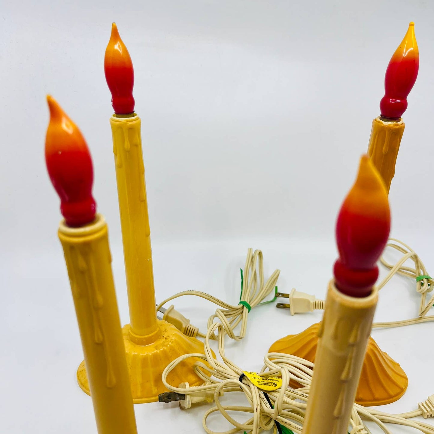 VTG Set of 6 Christmas Electric Plastic Drip Candle Candolier w/ Bulbs WORKS TB1