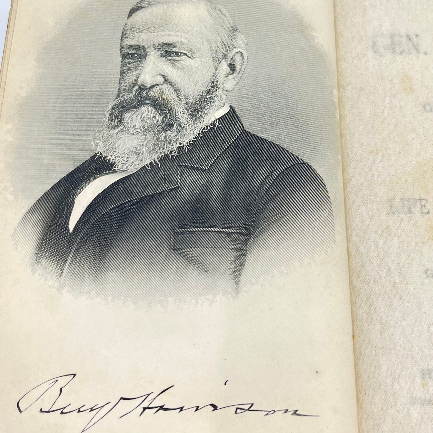 1888 Life of General Ben Harrison & Hon. Levi P. Morton; Wallace-Townsend TK3