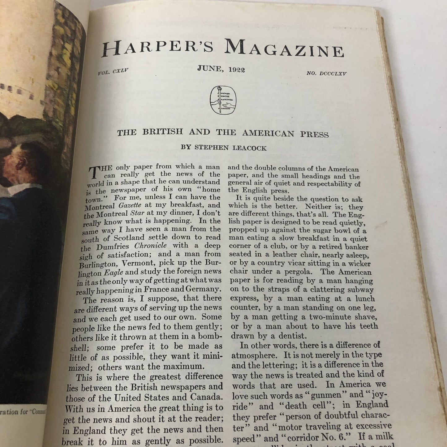 Harper's Magazine - June 1922 Darwinism Stephen Leacock Many Ads