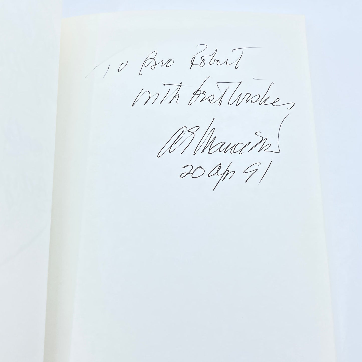 Thoughts Of A Country Doctor: An Immigrant's Son Andrew E Mance SIGNED H5-3