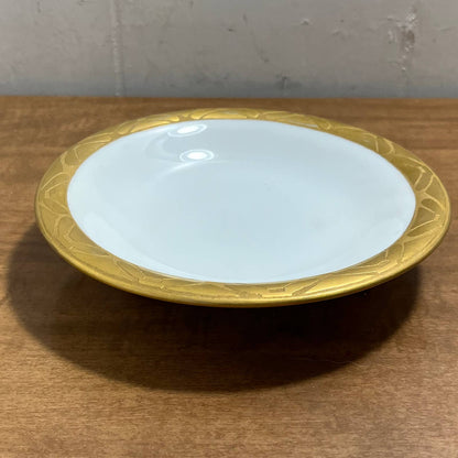 Vintage Porcelain Royal Bavaria Tray Gold Tone Footed A. Young 7” TA5