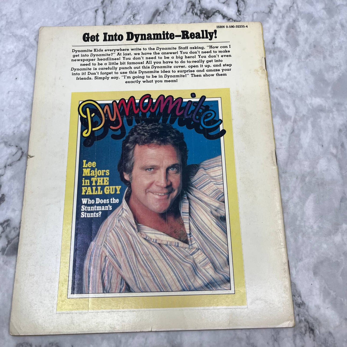 DYNAMITE magazine 1980 Vol 5 No. 8 Lee Majors The Fall Guy Stuntman Editon TJ4