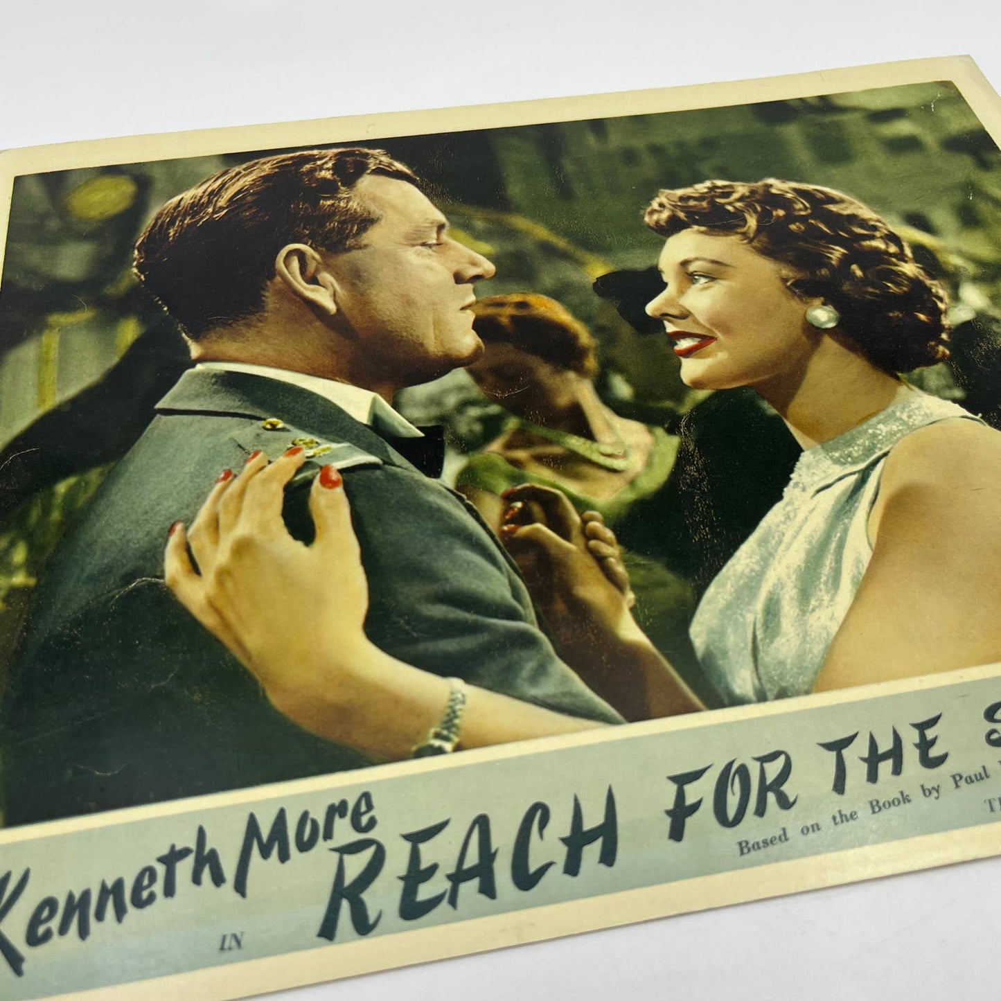 1956 Reach for the Sky Kenneth Moore 11x14 British Lobby Card 2 FL4