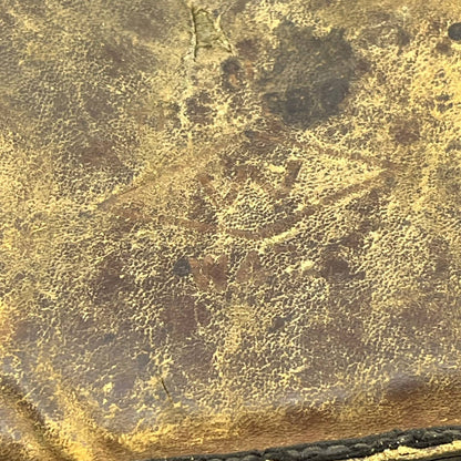 c1920 Single Web Strap Diamond W47 Leather Oil Treated Baseball Glove TJ8