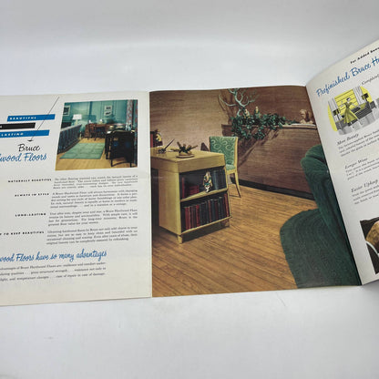 1950s Bruce Hardwood Floors Advertising Catalog Brochure & Letterhead AC8