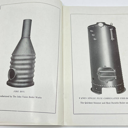 c1900 John Vanes Boiler Works Vertical Single Flue Boiler Booklet Brazil IN D8