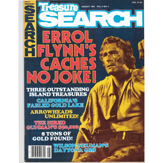 Treasure Search Magazine 1981 August Metal Detecting Gold Diamonds M2