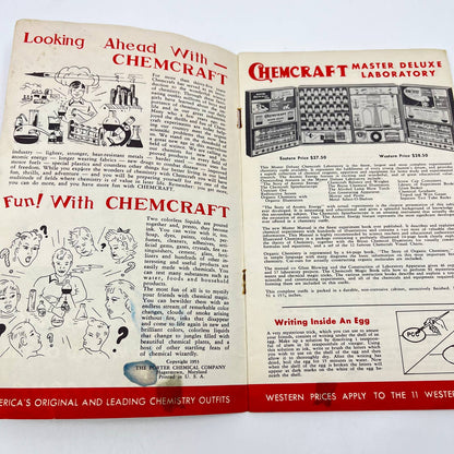 1953 Chemcraft ScienceCraft Microscope Chemistry Set Catalog TE4
