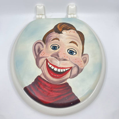 Vintage One-Of-A-Kind Hand Painted HOWDY DOODY Toilet Seat TE5