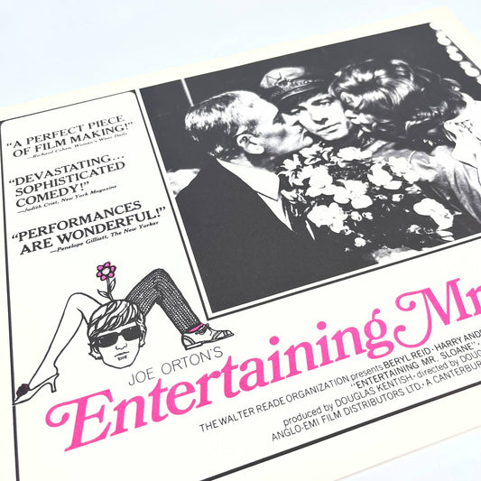 1970 Entertaining Mr. Sloane Lobby Card Harry Andrews Peter McEnery FL4