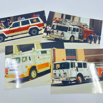 Vintage Baltimore Maryland Area Fire Truck Vehicle Original Photo LOT OF 20 TF5