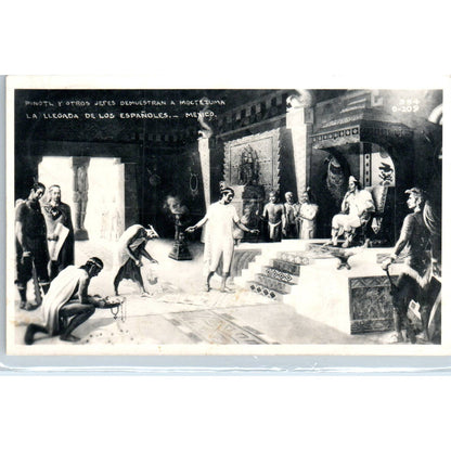 Pinotl Y Otros Jefes A Moctezuma La Llegada De Los Espanoles Postcard TJ7-MP