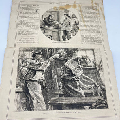 1881 Oct British Workman Newspaper #322 Dignity and Impudence Engraving FL3