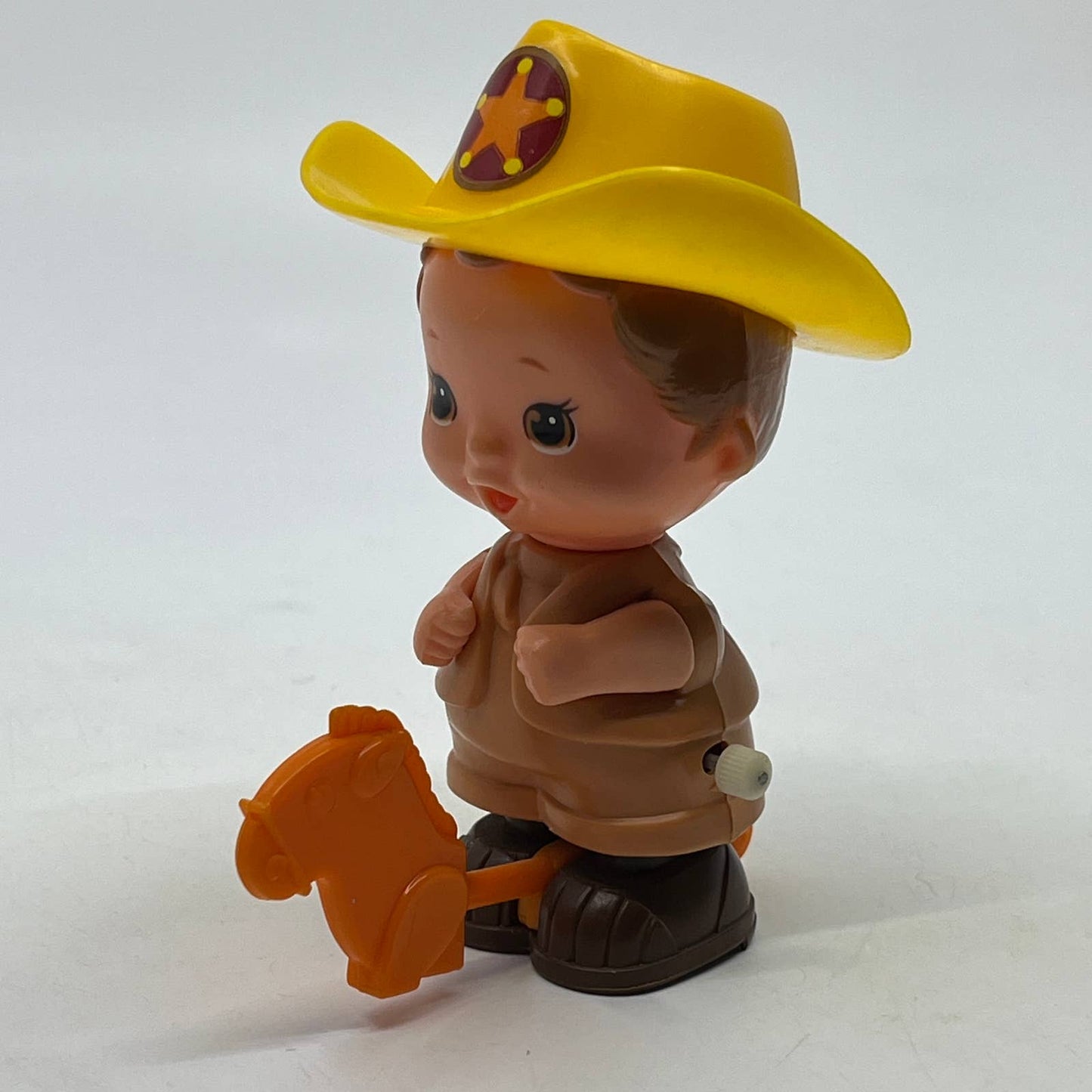 1979 TOMY Western Cowboy Sheriff on Horse with 6 Shooter Wind Up Toy WORKS TH9