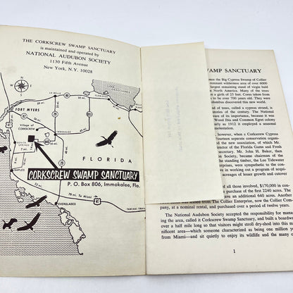 1966 Corkscrew Swamp Sanctuary Self Guided Tour of Boardwalk Immokalee FL L4-6