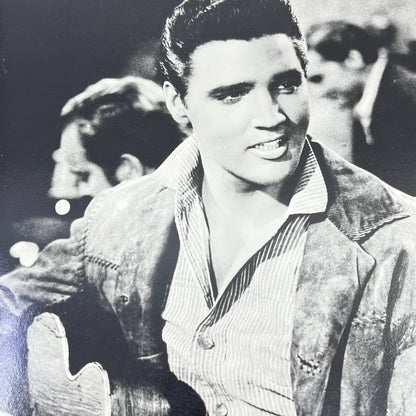 Vintage Elvis Presley Head Shot Portrait Black & White 8x10 AB4-6