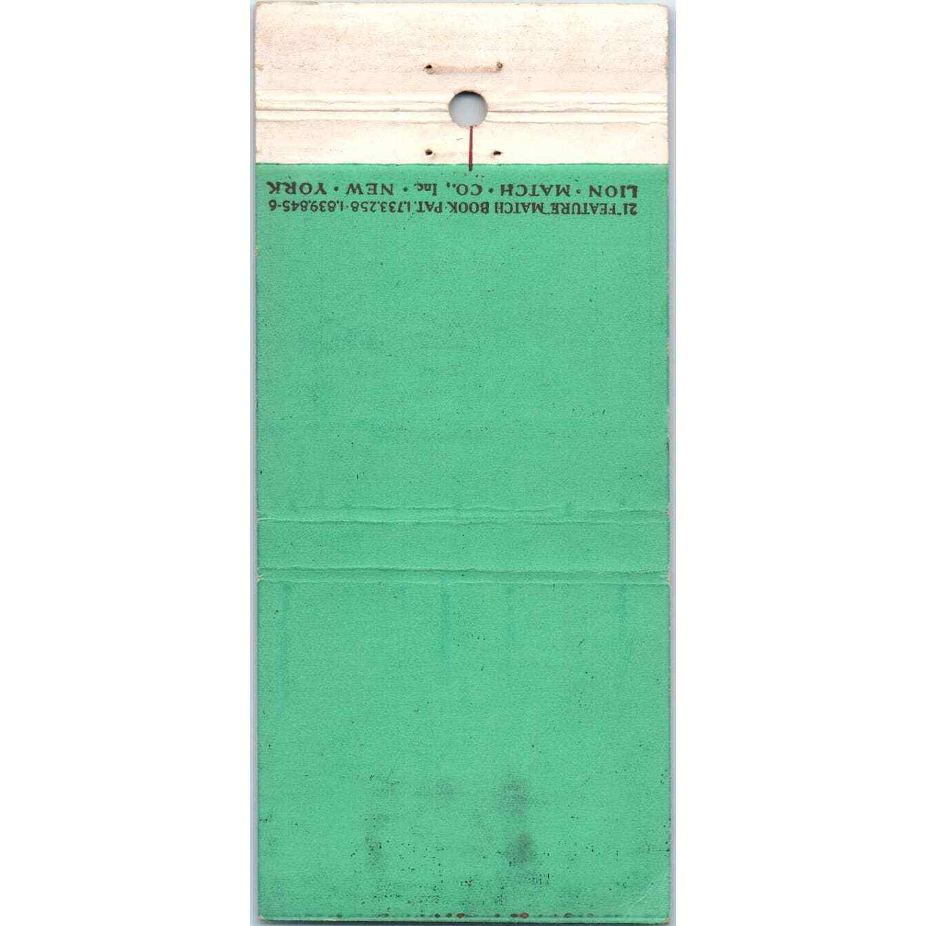 Royal Hawaiian At The Beach on Waikiki Advertising Matchbook Cover MM10-3