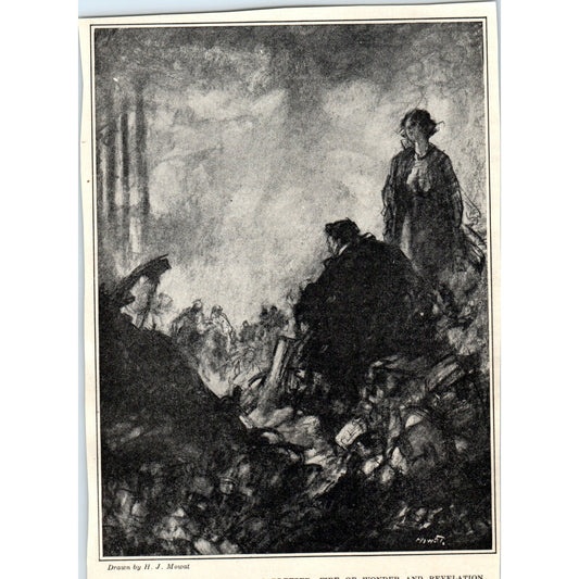 c1920 Harper's Print - H.J. Mowat It Was a Dream Fire to Mr. Cardeezer TH2-SF1
