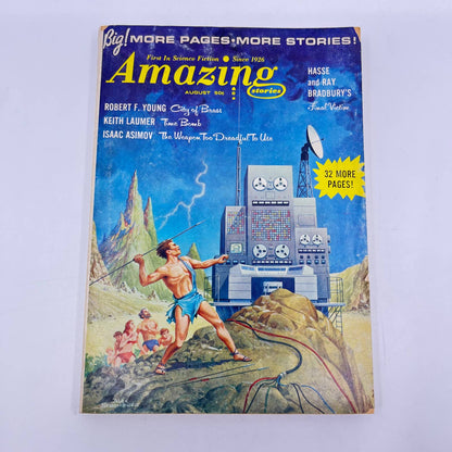 1965 August Amazing Stories Fact & Science Fiction Time Bomb Laumer #1 TF3