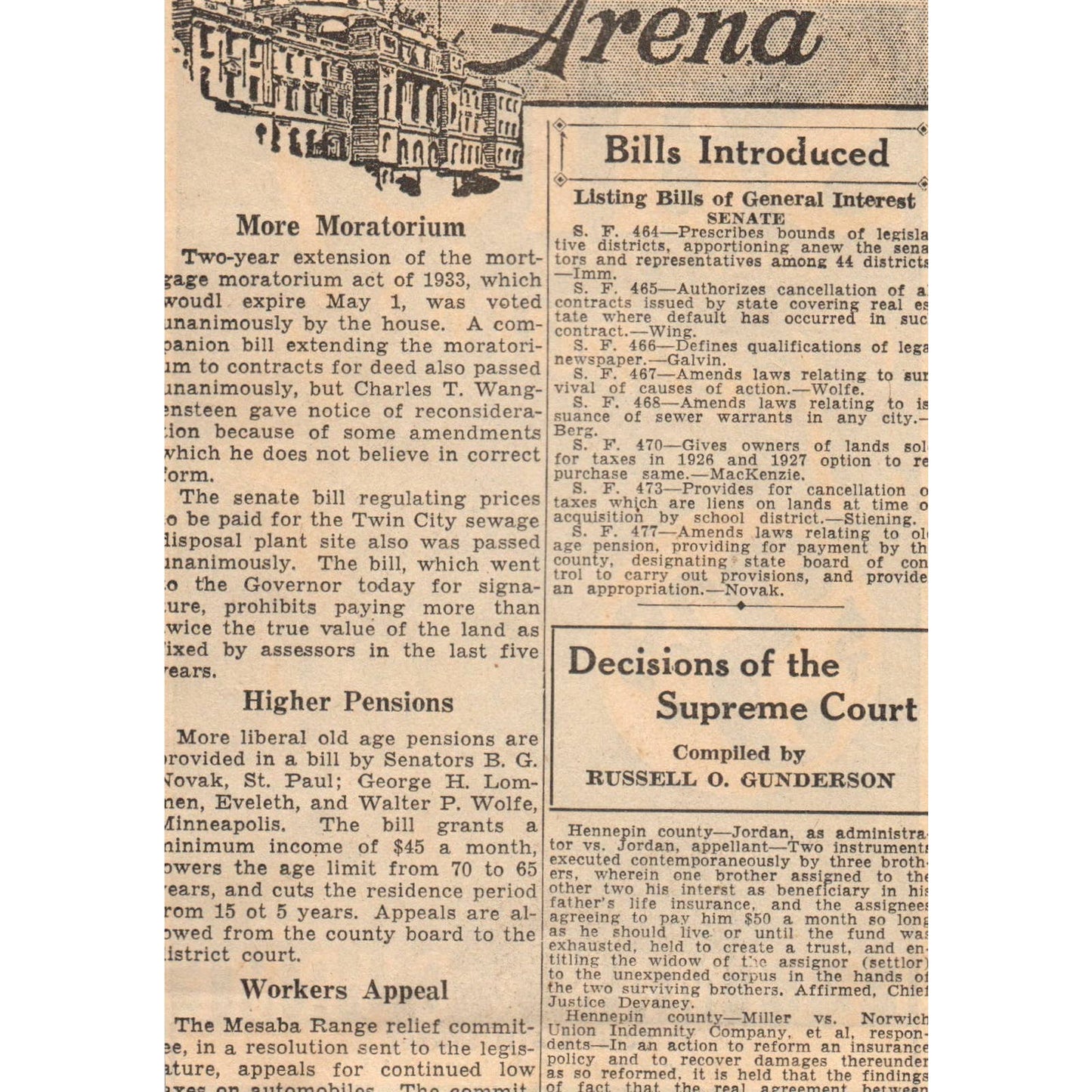 1935 Minneapolis Journal Newspaper Ad Fleetman & Curme Treebarks Shoes FL5-5