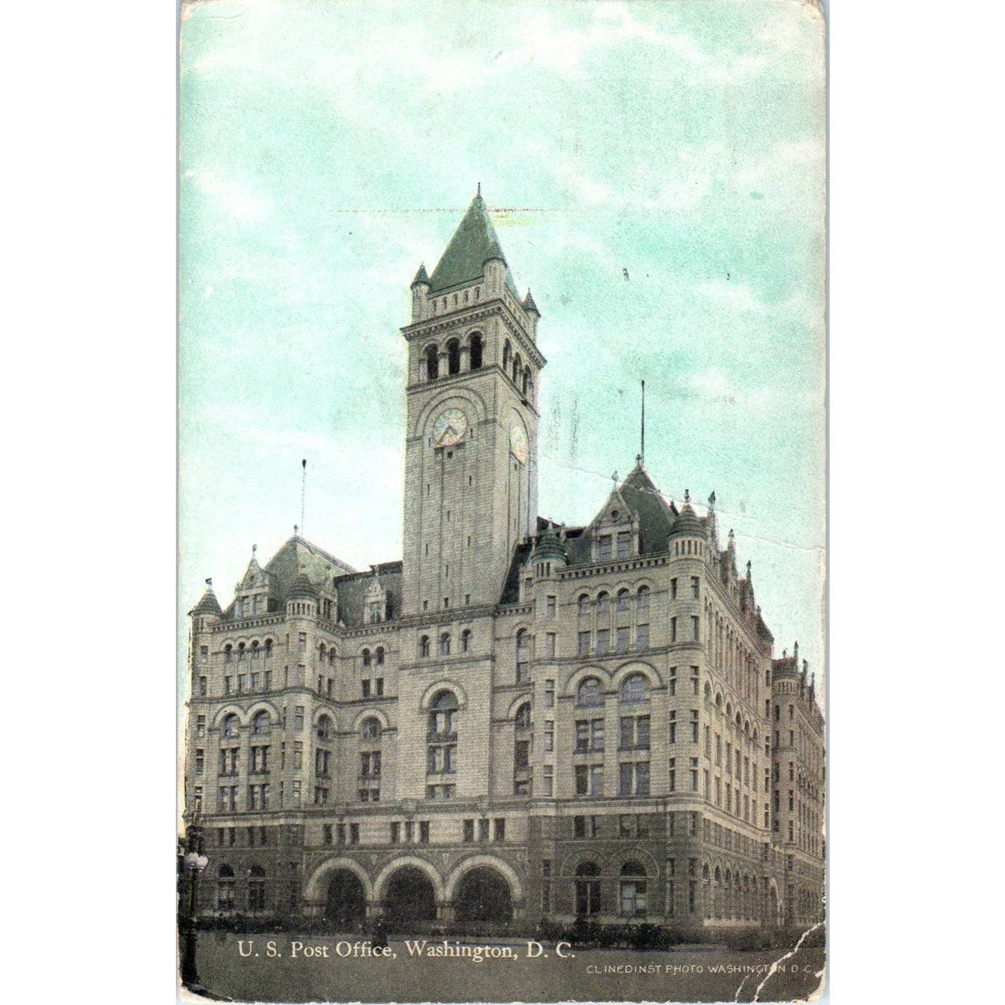 U.S. Post Office 1914 Washington D.C. Original Postcard TK1-P2