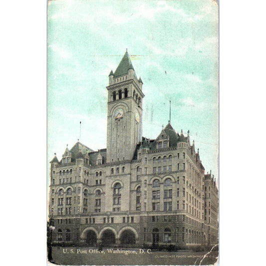 U.S. Post Office 1914 Washington D.C. Original Postcard TK1-P2