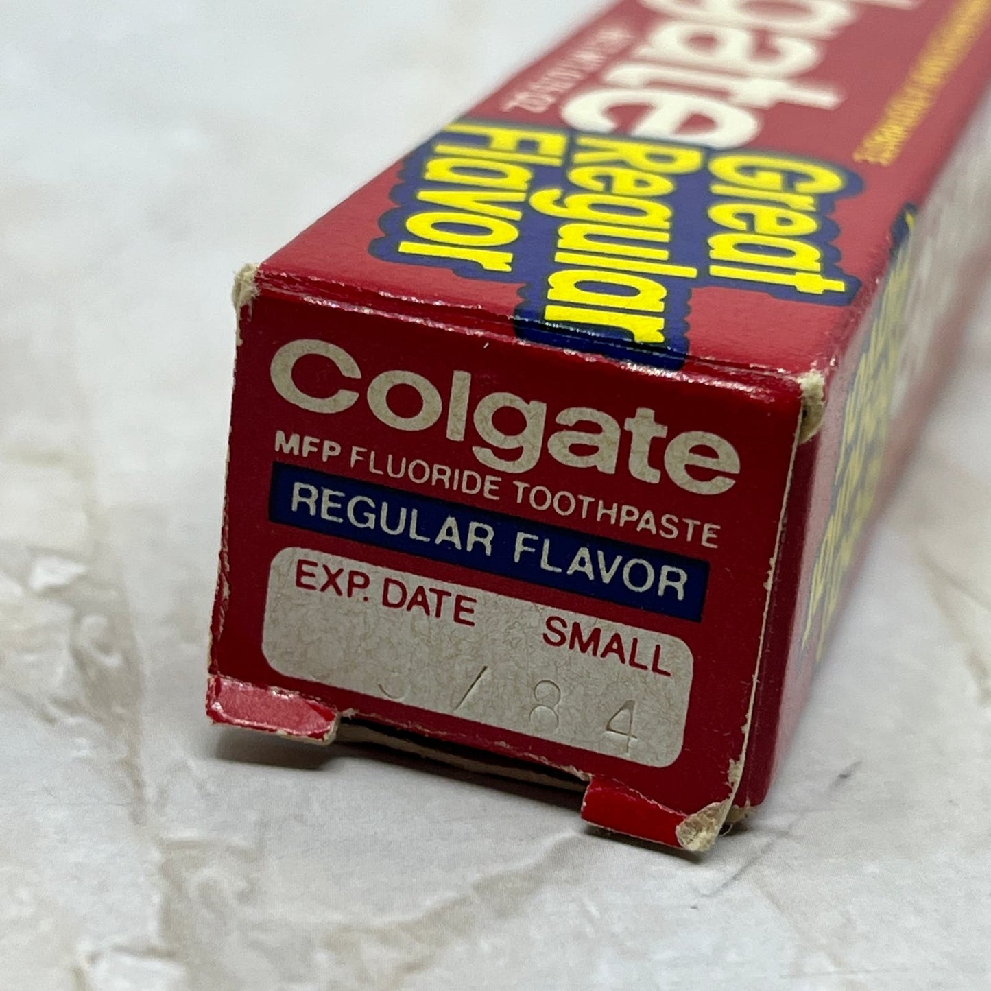 Vintage 1984 Colgate Fluoride Toothpaste NOS Movie Prop Collector Unused TE5-S2