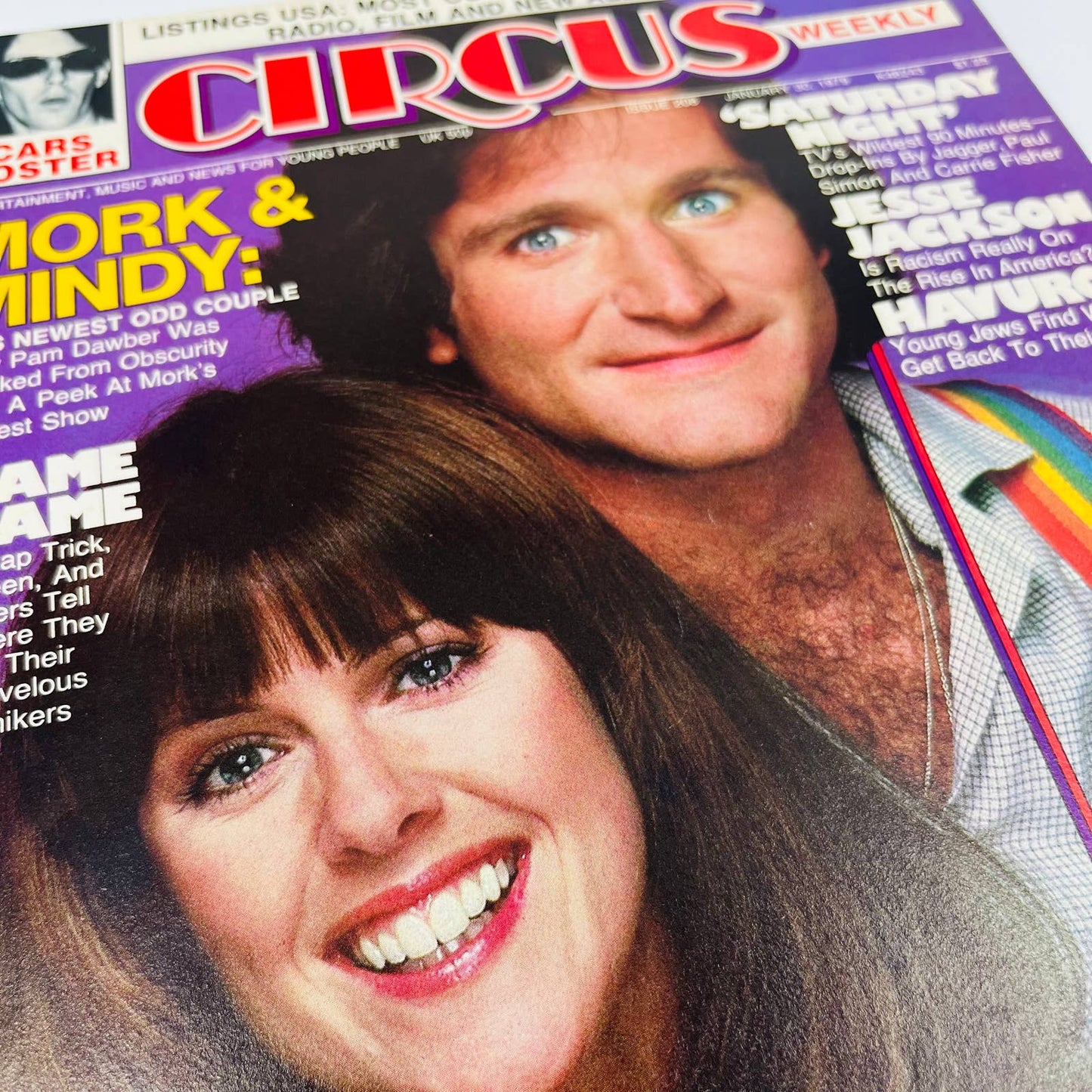 CIRCUS Magazine January 30 1979 # 208 Robin Williams Cars Ric Ocasek Poster BA1