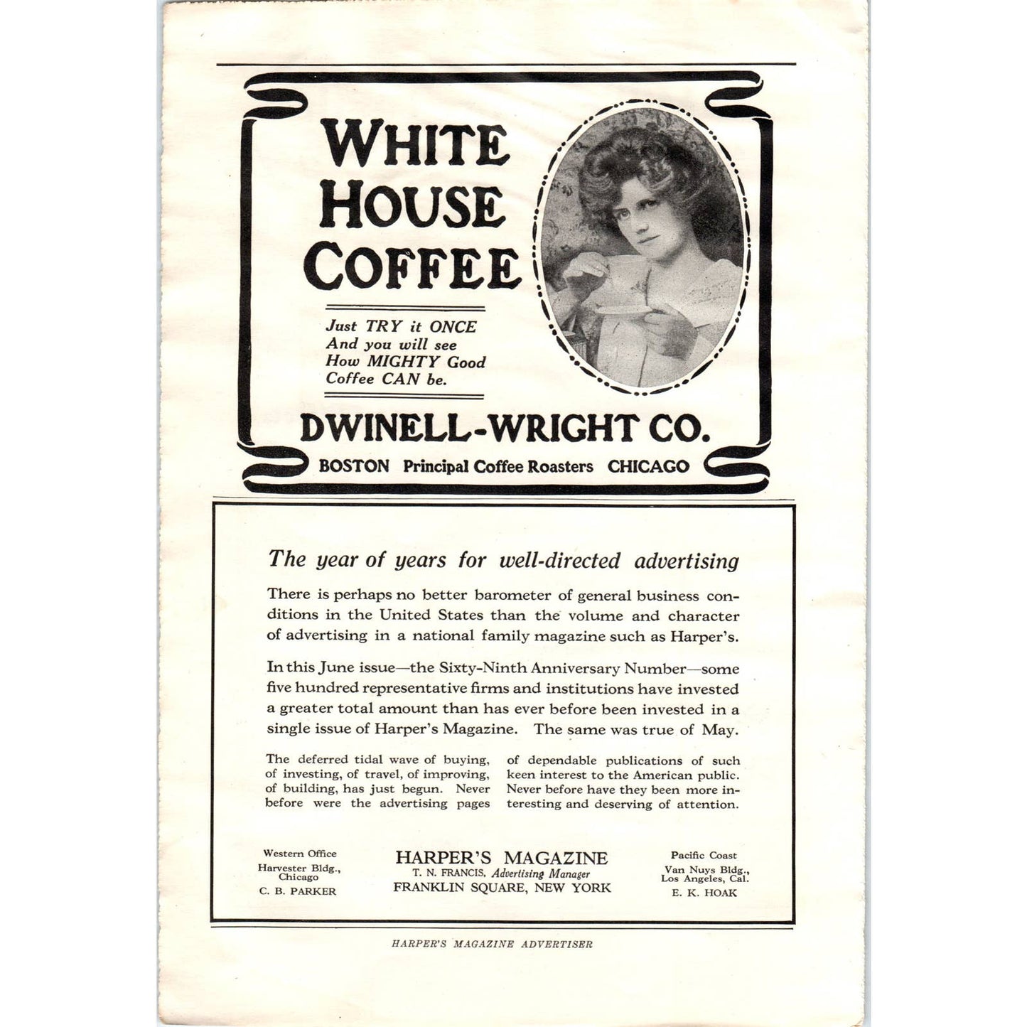 c1920 Harper's Magazine Ad - Pepsodent Toothpaste EA3