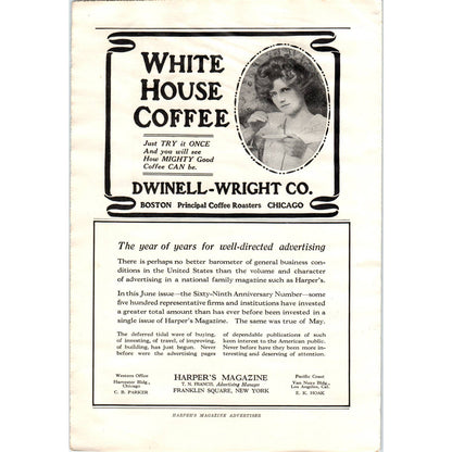 c1920 Harper's Magazine Ad - Pepsodent Toothpaste EA3