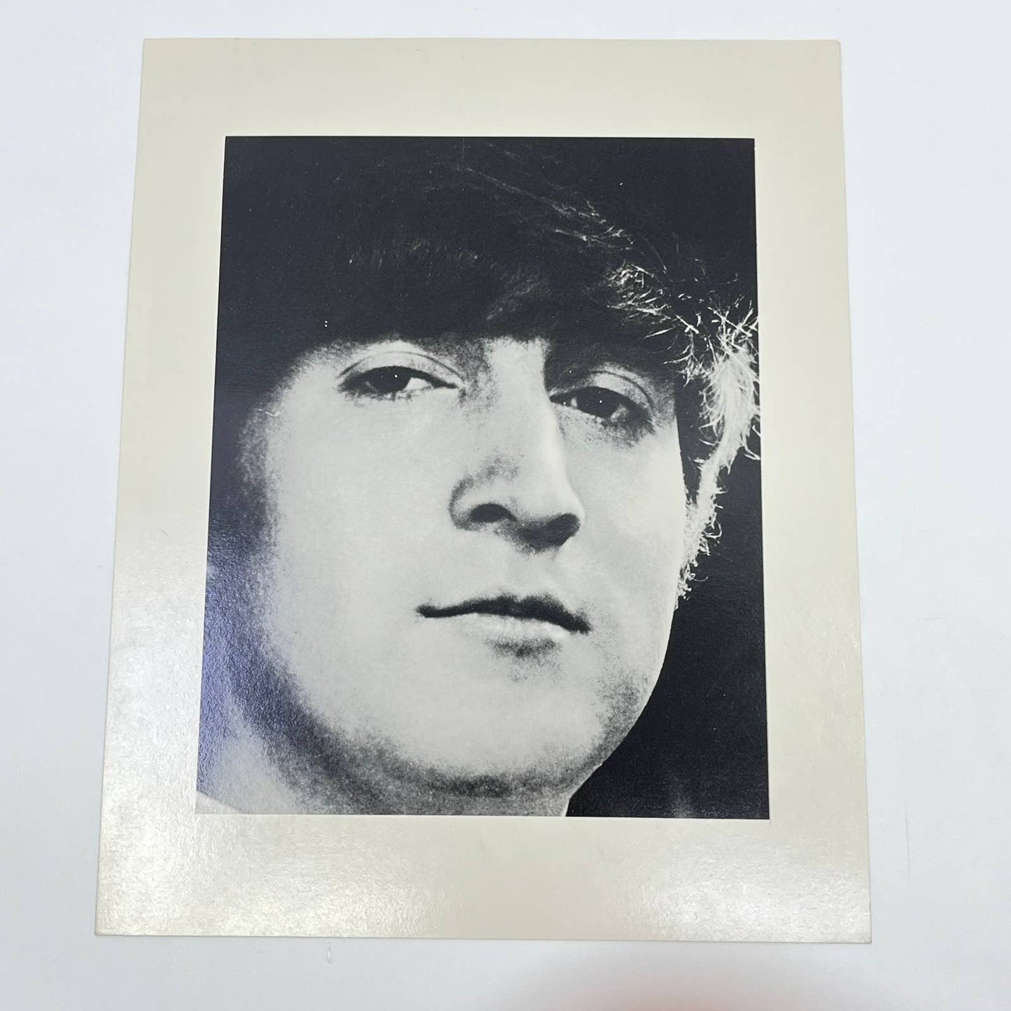 Vintage The Beatles Young John Lennon Photo Portrait Black & White 8x10 AB4-15