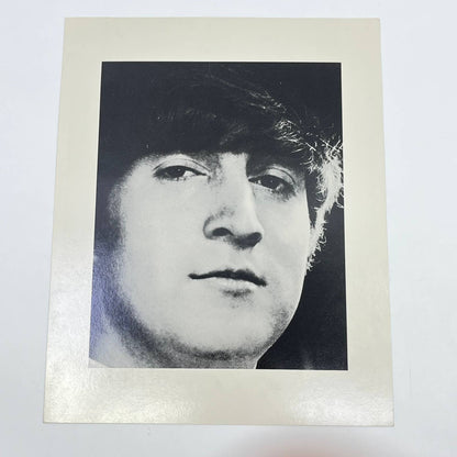 Vintage The Beatles Young John Lennon Photo Portrait Black & White 8x10 AB4-15