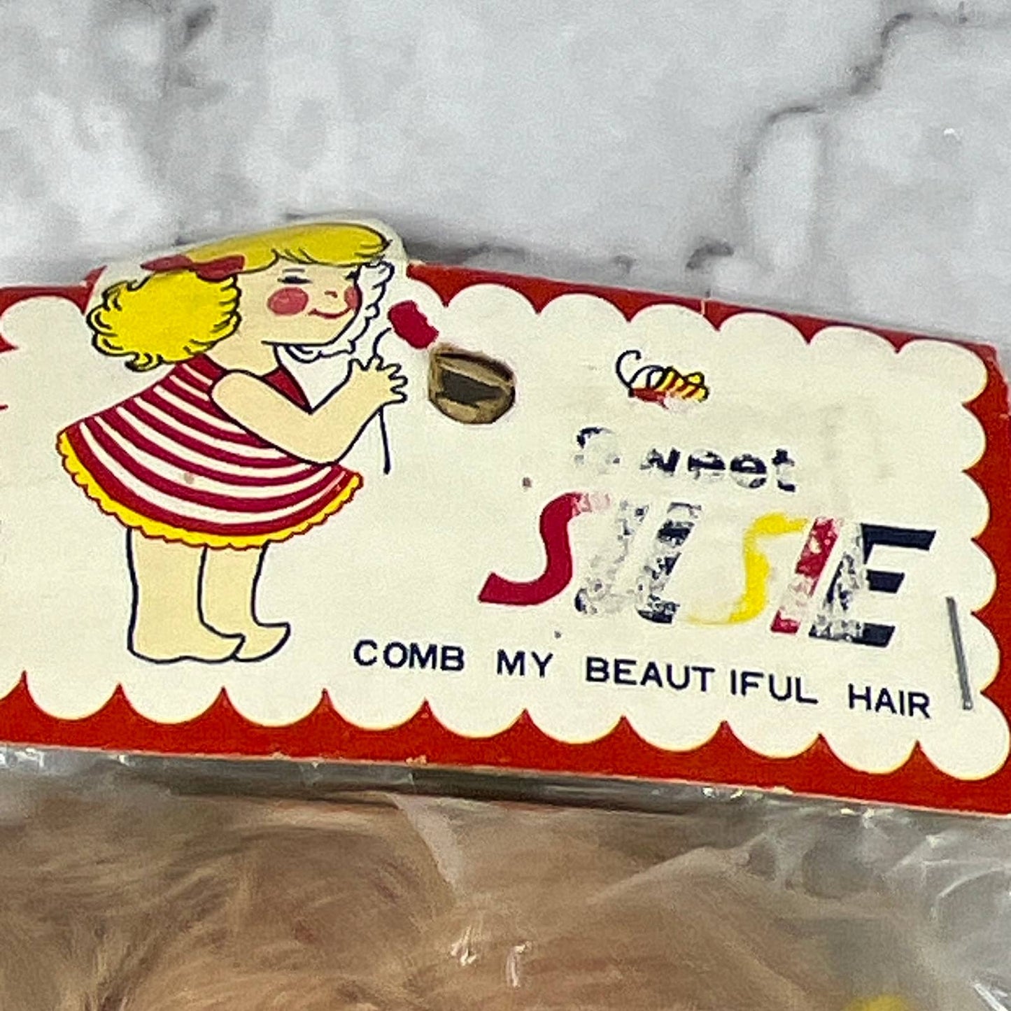 Sweet Susie Doll Blonde Comb My Beautiful Hair in package NOS TI7