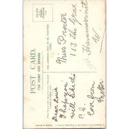 Miss Lily Hanbury 1905 Original Postcard TK1-25