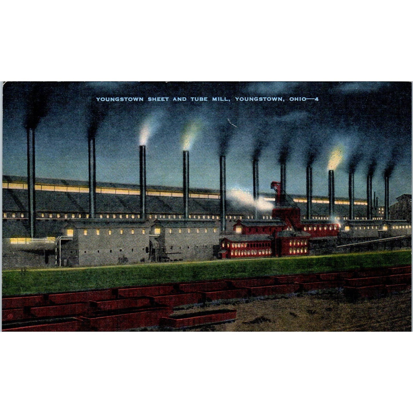 Vintage Postcard Youngstown Sheet and Tube Mill Youngstown Ohio TD9