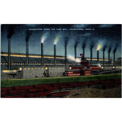 Vintage Postcard Youngstown Sheet and Tube Mill Youngstown Ohio TD9